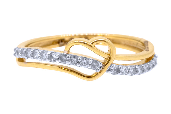 14K Hallmarked Gold | Natural Diamond Ladies Ring 4LRSJ776