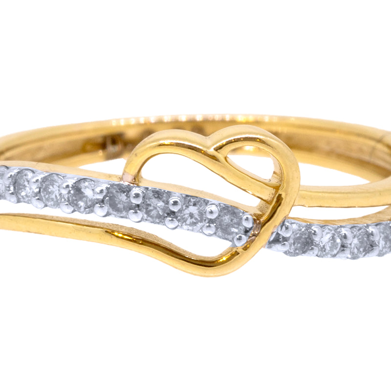 14K Hallmarked Gold | Natural Diamond Ladies Ring 4LRSJ776