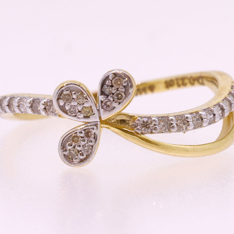 14K Hallmarked Gold | Natural Diamond Ladies Ring 4LRSJ777