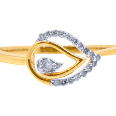 14K Hallmarked Gold | Natural Diamond Ladies Ring 4LRSJ778