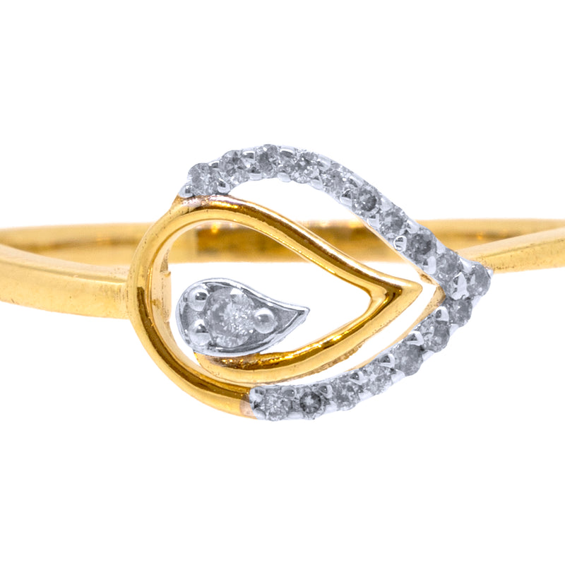 14K Hallmarked Gold | Natural Diamond Ladies Ring 4LRSJ778