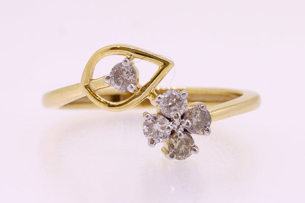 14K Hallmarked Gold | Natural Diamond Ladies Ring 4LRSJ780