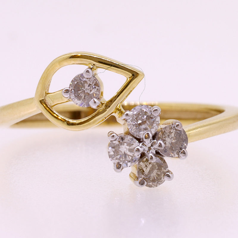 14K Hallmarked Gold | Natural Diamond Ladies Ring 4LRSJ780