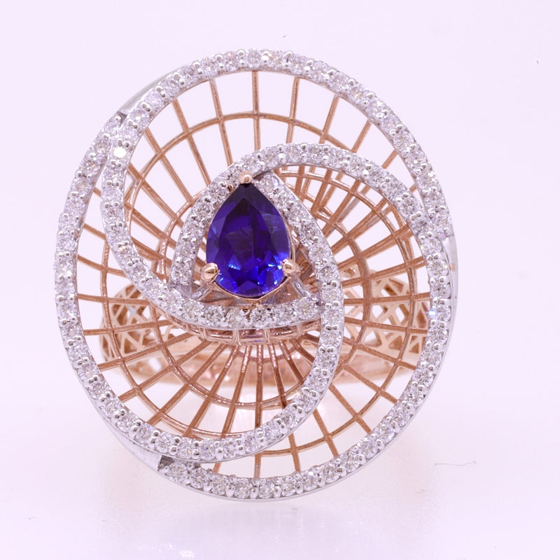 14K Hallmarked Gold | Natural Diamond Ladies Ring 4LRSJ799