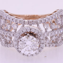 14K Hallmarked Gold | Lab Grown Diamond Ladies Ring 4LRSJ811