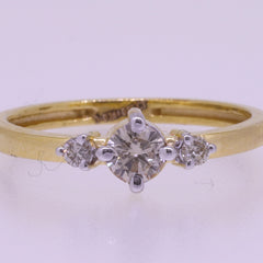 14K Hallmarked Gold | Natural Diamond Ladies Ring 4LRSJ821