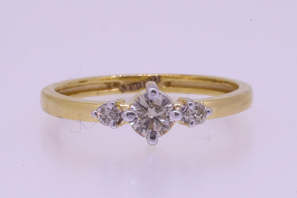 14K Hallmarked Gold | Natural Diamond Ladies Ring 4LRSJ821