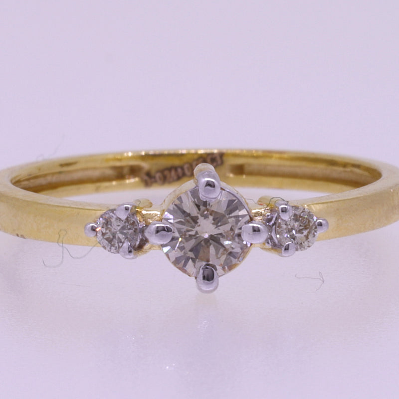 14K Hallmarked Gold | Natural Diamond Ladies Ring 4LRSJ821