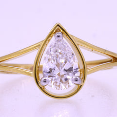 14K Hallmarked Gold | Lab Grown Diamond Ladies Ring 4LRSJ856