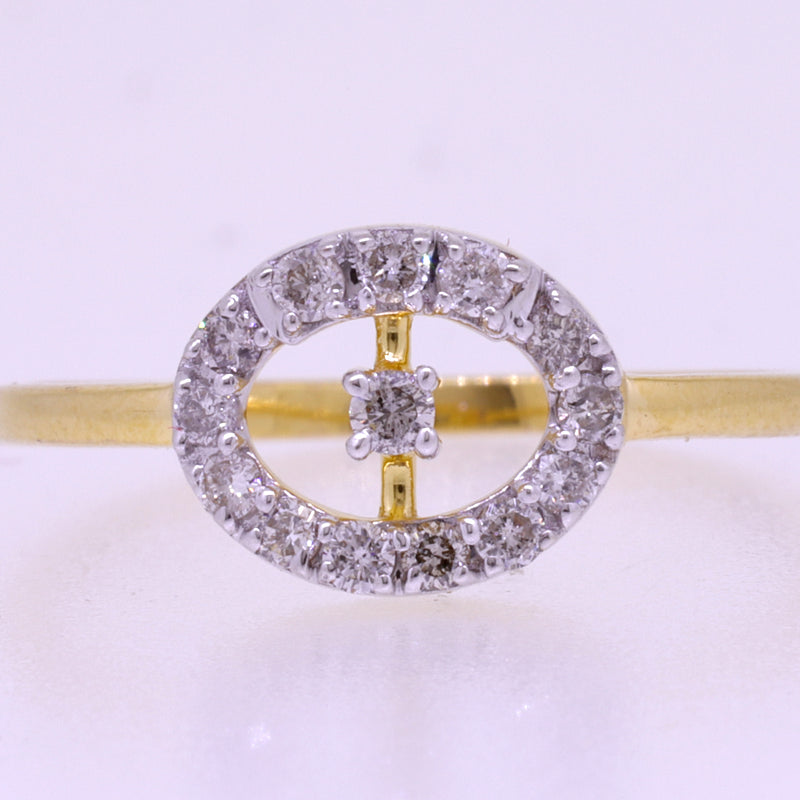 14K Hallmarked Gold | Natural Diamond Ladies Ring 4LRSJ858