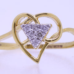 14K Hallmarked Gold | Natural Diamond Ladies Ring 4LRSJ869