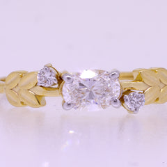 14K Hallmarked Gold | Lab Grown Diamond Ladies Ring 4LRSJ882