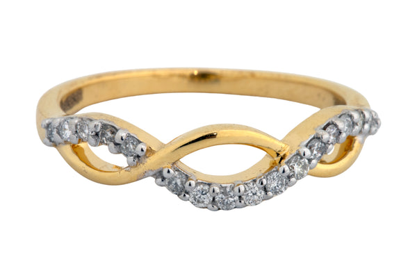 14K Hallmarked Gold | Natural Diamond Ladies Ring 4LRSJ914