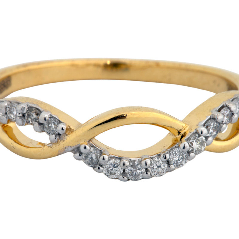 14K Hallmarked Gold | Natural Diamond Ladies Ring 4LRSJ914