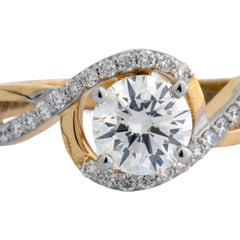 14K Hallmarked Gold | Lab Grown Diamond Ladies Ring 4LRSJ919