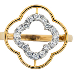 14K Hallmarked Gold | Natural Diamond Ladies Ring 4LRSJ923