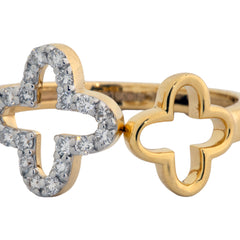 14K Hallmarked Gold | Natural Diamond Ladies Ring 4LRSJ925