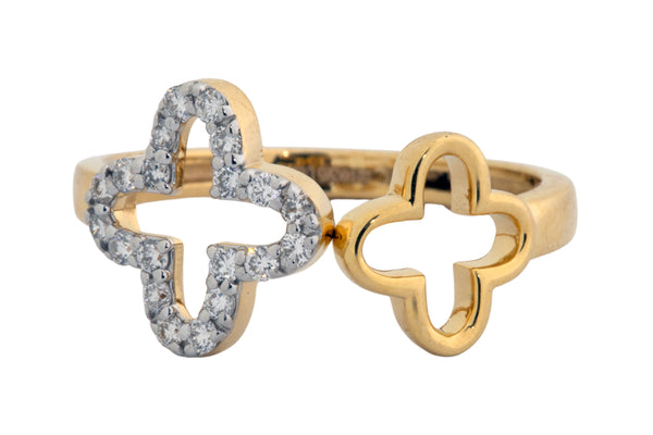 14K Hallmarked Gold | Natural Diamond Ladies Ring 4LRSJ925
