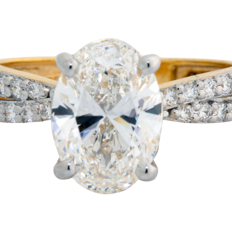 14K Hallmarked Gold | Lab Grown Diamond Ladies Ring 4LRSJ929