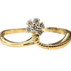 14K Hallmarked Gold | Natural Diamond Ladies Ring 4LRSJ938