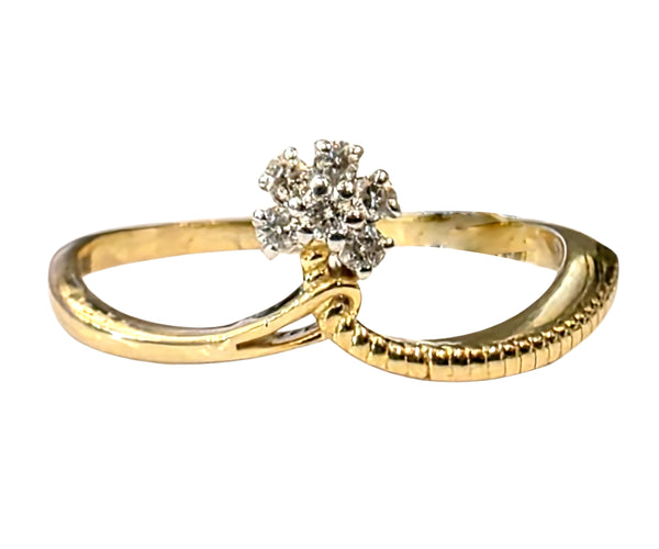 14K Hallmarked Gold | Natural Diamond Ladies Ring 4LRSJ938