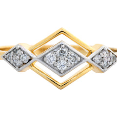 14K Hallmarked Gold | Natural Diamond Ladies Ring 4LRSJ958