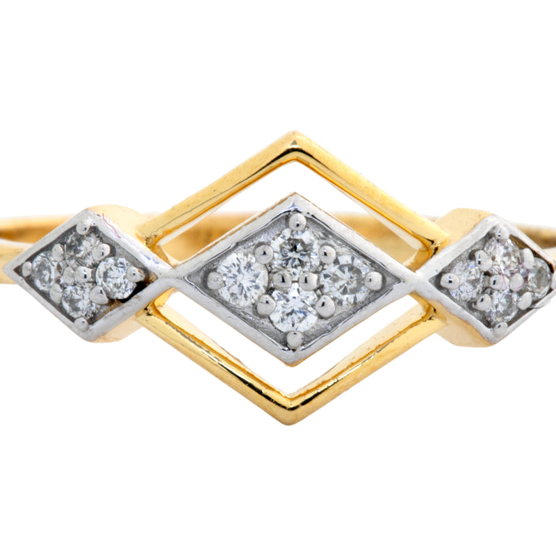 14K Hallmarked Gold | Natural Diamond Ladies Ring 4LRSJ958