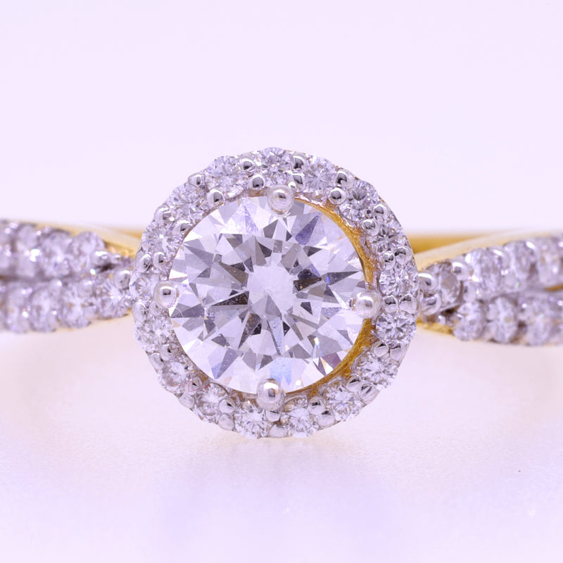 14K Hallmarked Gold | Lab Grown Diamond Ladies Ring 4LRWA003