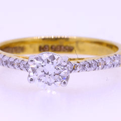 14K Hallmarked Gold | Lab Grown Diamond Ladies Ring 4LRWA015