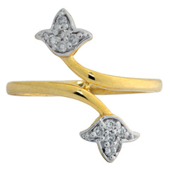9K Hallmarked Gold | Lab Grown Diamond Ladies Ring 9LRWA301