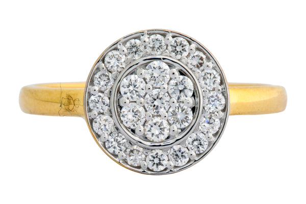 9K Hallmarked Gold | Lab Grown Diamond Ladies Ring 9LRWA322
