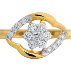 9K Hallmarked Gold | Lab Grown Diamond Ladies Ring 9LRWA325