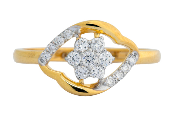 9K Hallmarked Gold | Lab Grown Diamond Ladies Ring 9LRWA325