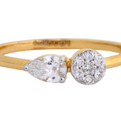 9K Hallmarked Gold | Lab Grown Diamond Ladies Ring 9LRWA326
