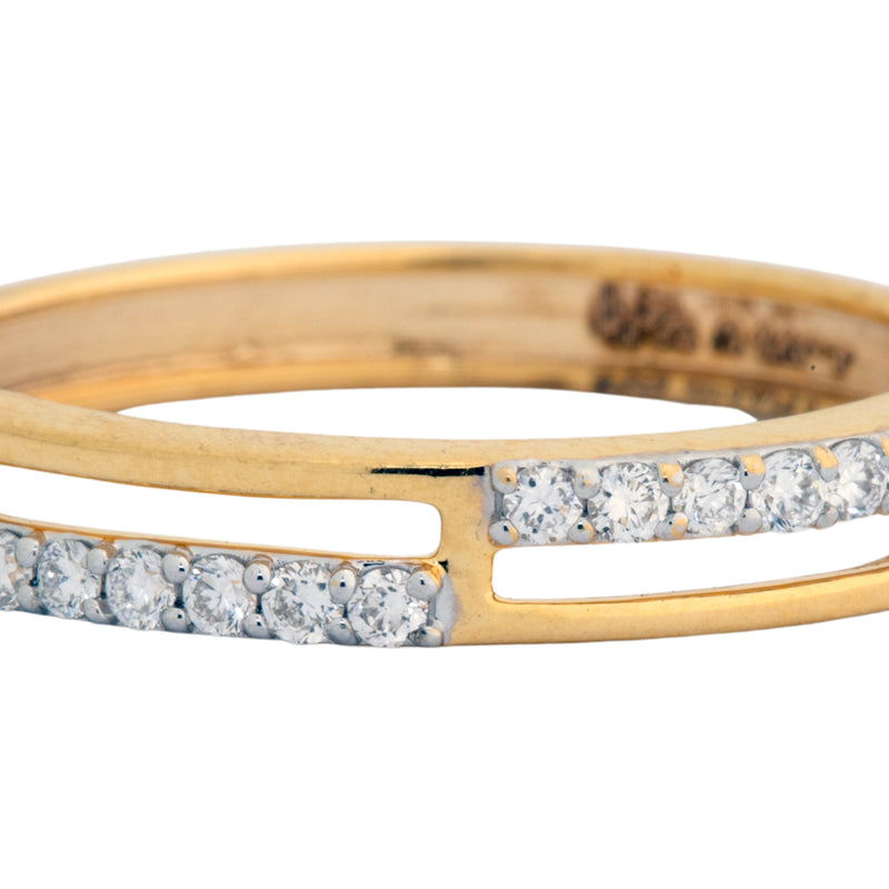 9K Hallmarked Gold | Lab Grown Diamond Ladies Ring 9LRWA328