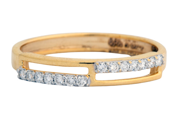 9K Hallmarked Gold | Lab Grown Diamond Ladies Ring 9LRWA328