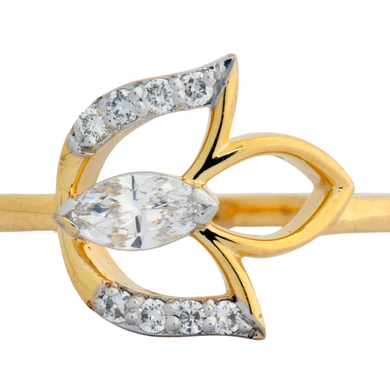 9K Hallmarked Gold | Lab Grown Diamond Ladies Ring 9LRWA329
