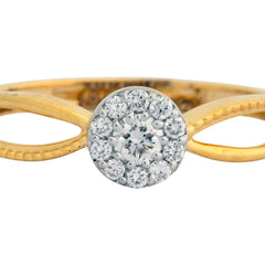 9K Hallmarked Gold | Lab Grown Diamond Ladies Ring 9LRWA330