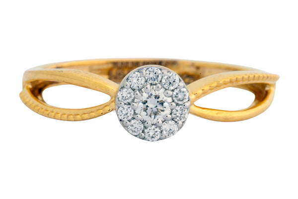 9K Hallmarked Gold | Lab Grown Diamond Ladies Ring 9LRWA330