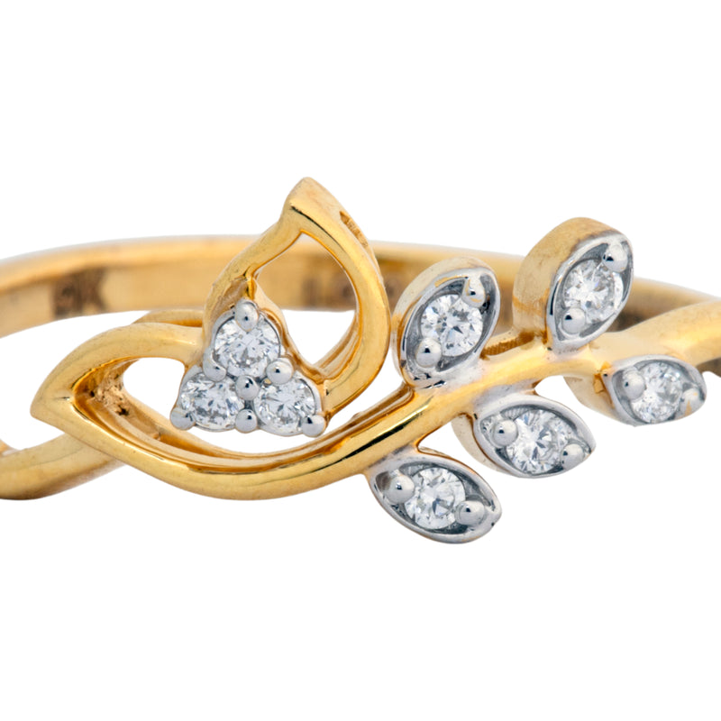 9K Hallmarked Gold | Lab Grown Diamond Ladies Ring 9LRWA335