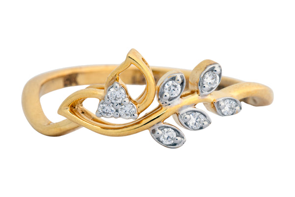 9K Hallmarked Gold | Lab Grown Diamond Ladies Ring 9LRWA335
