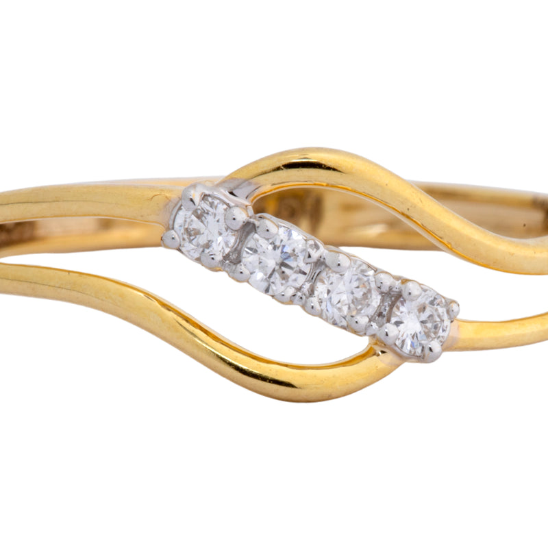 9K Hallmarked Gold | Lab Grown Diamond Ladies Ring 9LRWA336