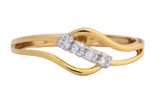 9K Hallmarked Gold | Lab Grown Diamond Ladies Ring 9LRWA336