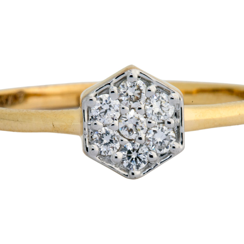 9K Hallmarked Gold | Lab Grown Diamond Ladies Ring 9LRWA339