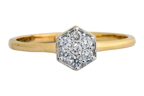 9K Hallmarked Gold | Lab Grown Diamond Ladies Ring 9LRWA339