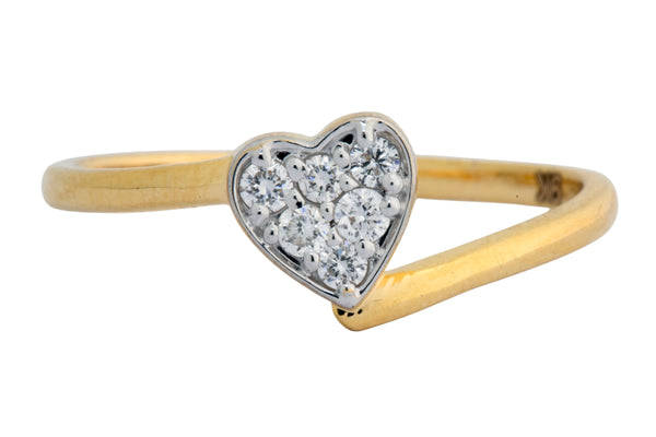 9K Hallmarked Gold | Lab Grown Diamond Ladies Ring 9LRWA340