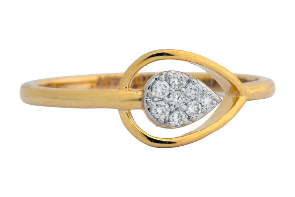 9K Hallmarked Gold | Lab Grown Diamond Ladies Ring 9LRWA342