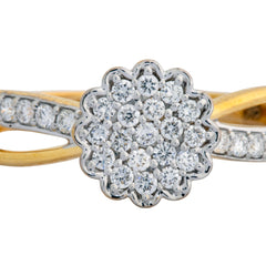 9K Hallmarked Gold | Lab Grown Diamond Ladies Ring 9LRWA344
