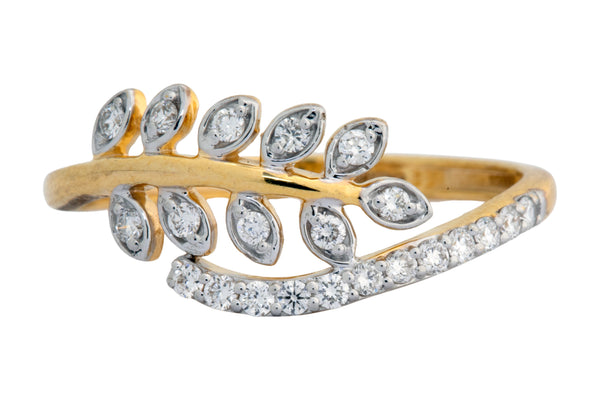 9K Hallmarked Gold | Lab Grown Diamond Ladies Ring 9LRWA345