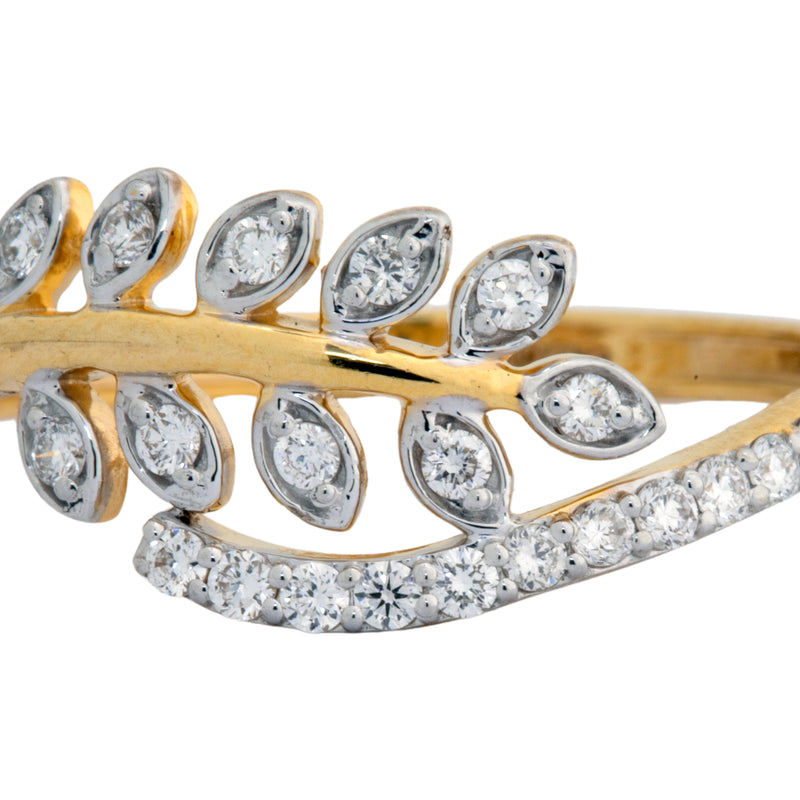 9K Hallmarked Gold | Lab Grown Diamond Ladies Ring 9LRWA345